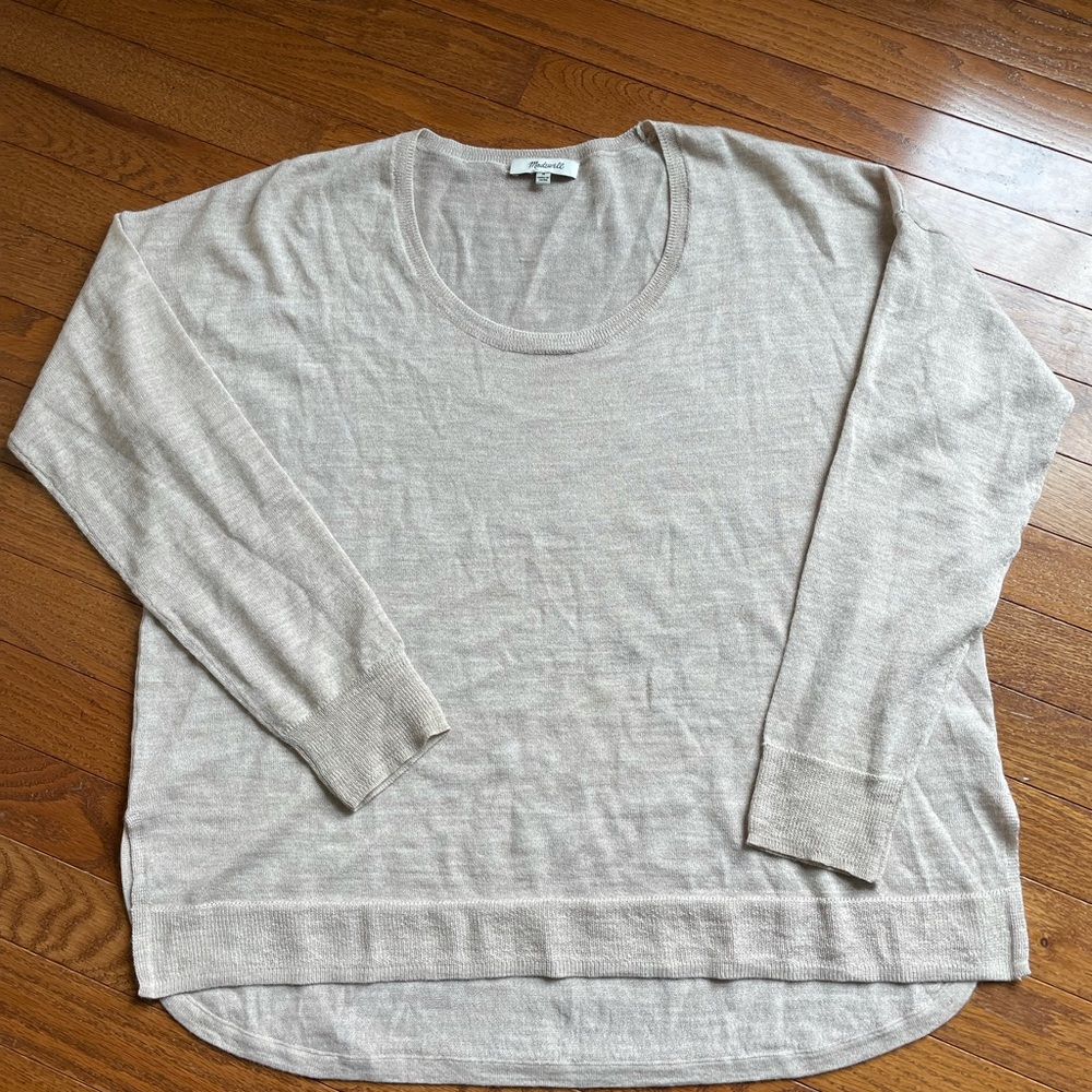 Madewell Light weight Knit Sweater ~ Oversized M ~